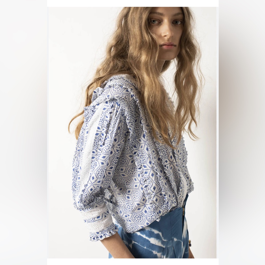 Alex Of Bohemia Uma Six Point Blouse, Size Xs
